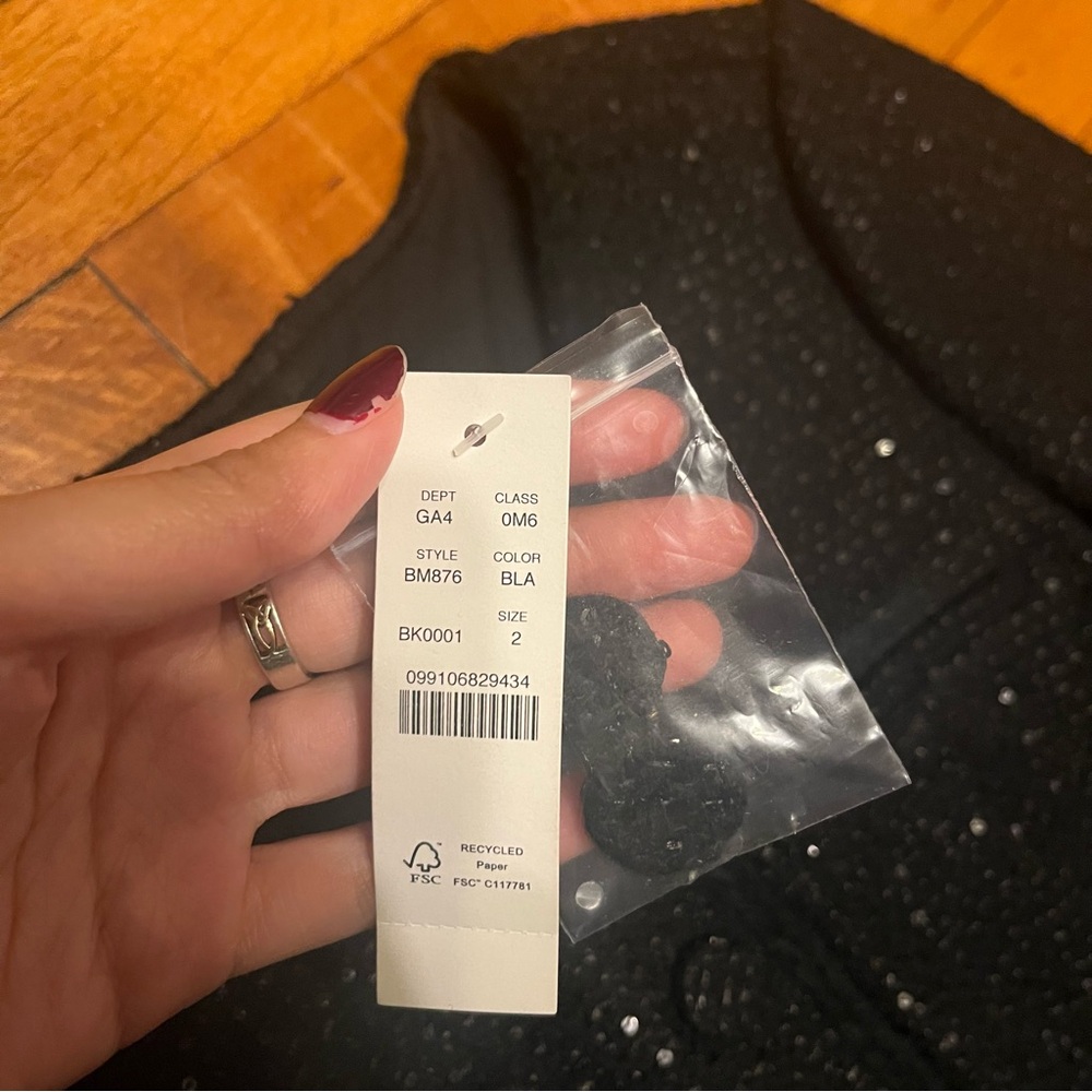 NWT J.Crew Lady Jacket Dress in Sequin Tweed Size 2 Preppy Classic Holiday - Picture 6 of 8